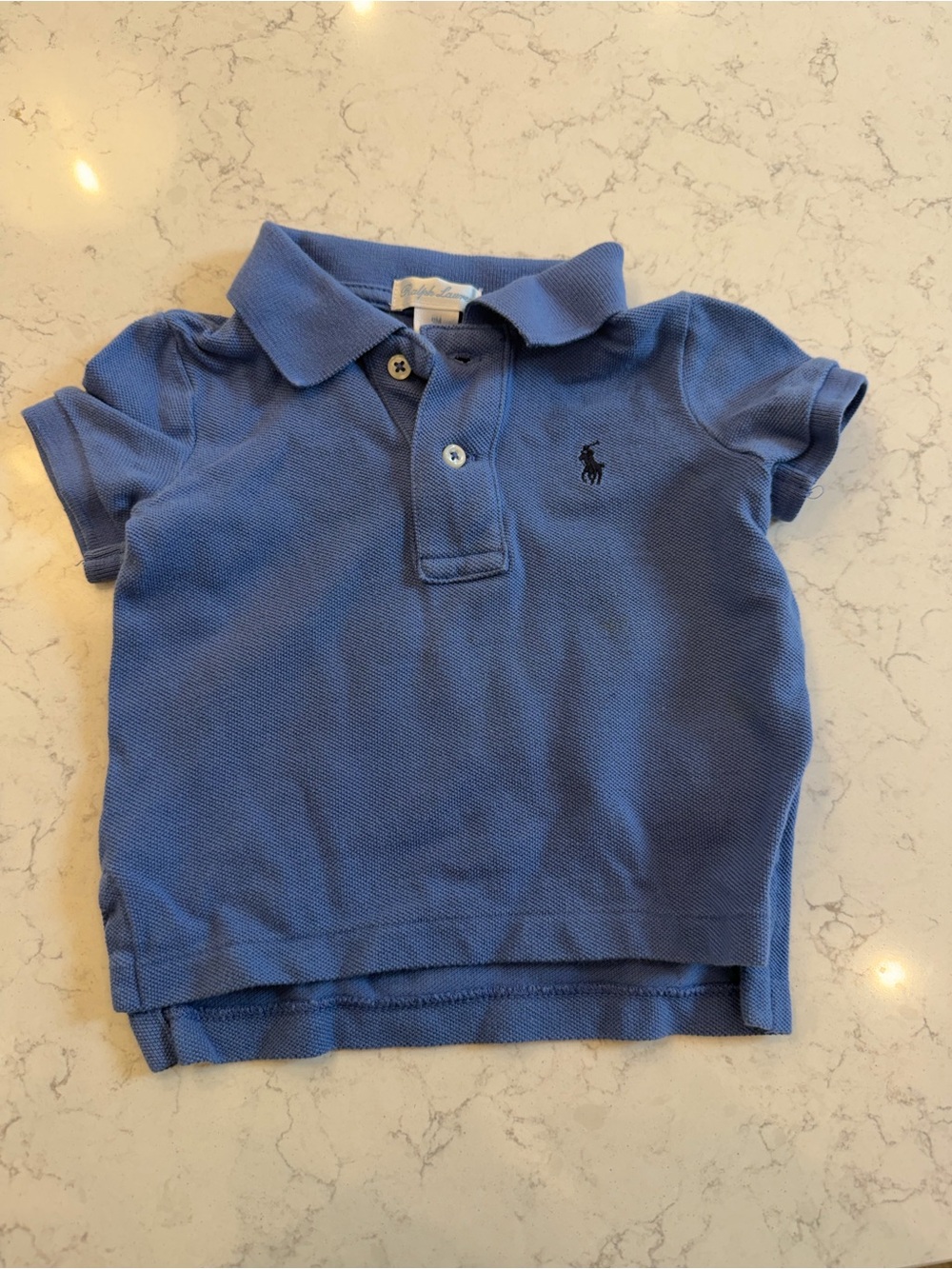 Ralph Lauren Boys Classic Light Blue Polo with Pony Logo